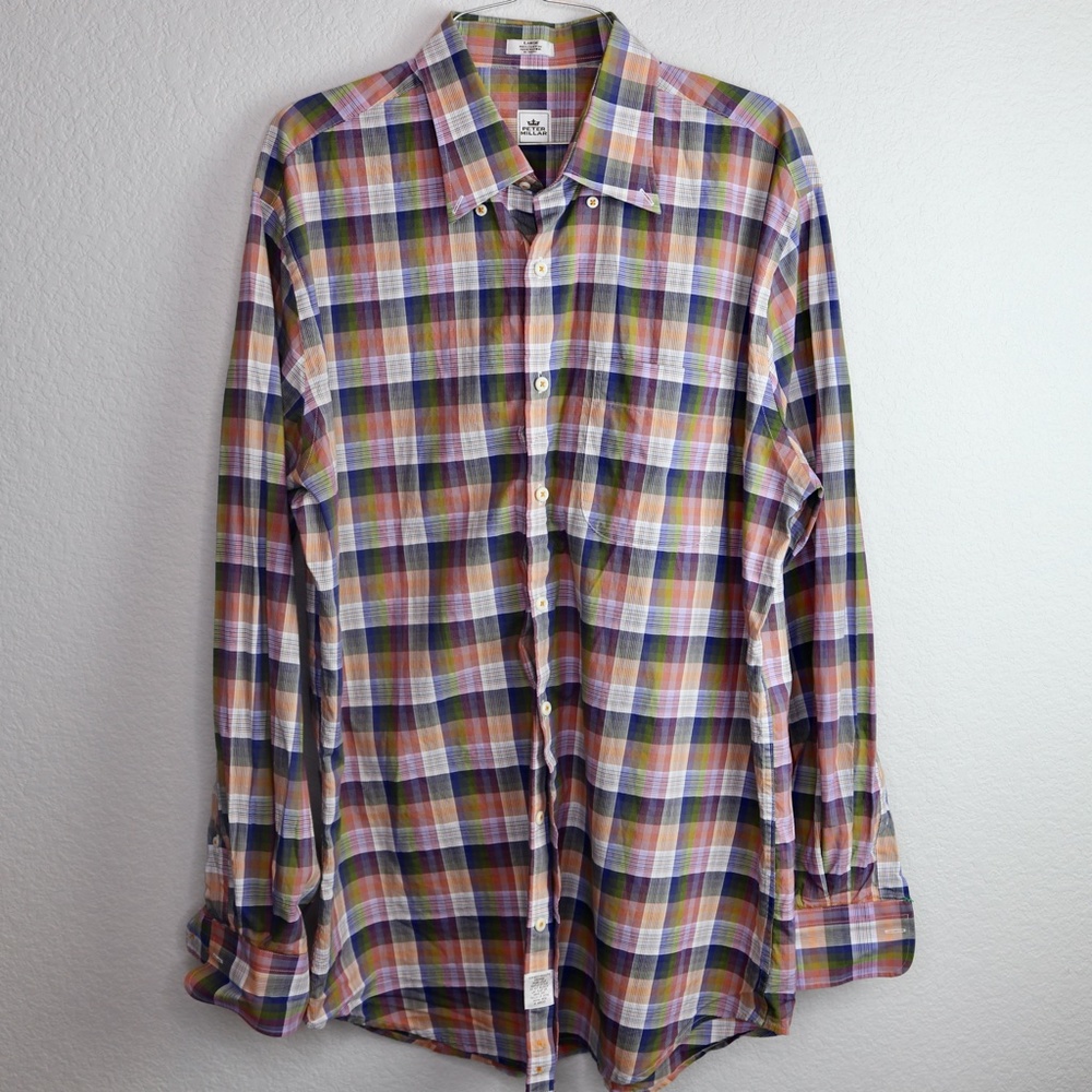 Peter Miller Purple Button Down (L) Like New!